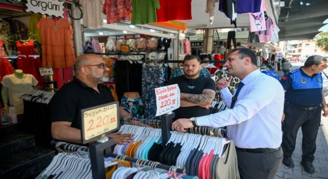 Başkan Eşki'den Çamdibi esnafına ziyaret