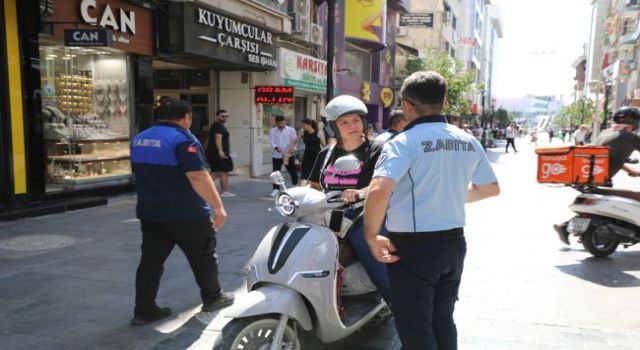 Yaya yollarında scooter ve motora geçit yok