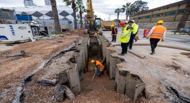 Alsancak’ta dev altyapı çalışması