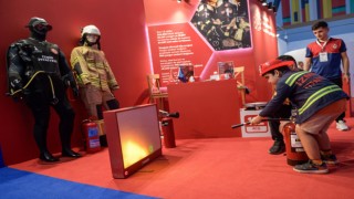 Burada alevler sanal, heyecan gerçek